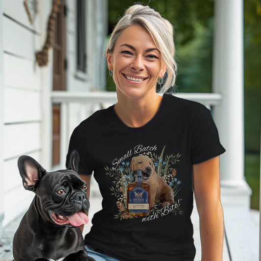 Small Batch With Bite™  Puppy Women's Fitted Tee