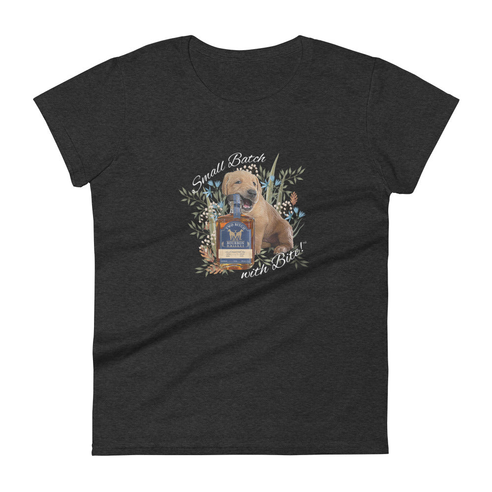 Small Batch With Bite™  Puppy Women's Fitted Tee