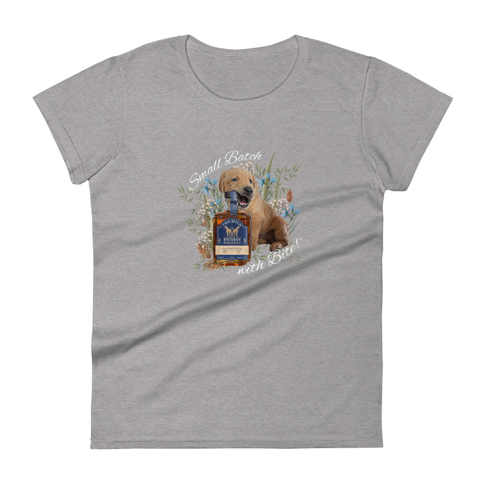 Small Batch With Bite™  Puppy Women's Fitted Tee