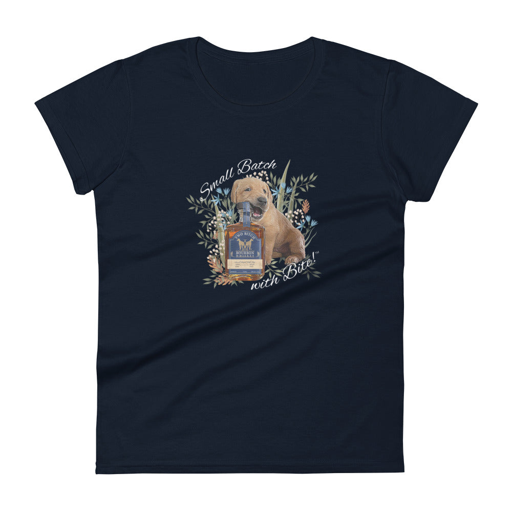 Small Batch With Bite™  Puppy Women's Fitted Tee